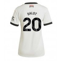 Dres Manchester United Diogo Dalot #20 Rezervni za Žensko 2024-25 Kratak Rukav